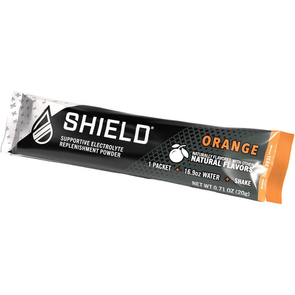 Shield 02-01-01-100-OR Activity Drink SHIELD, 0.45 oz, Packet, Orange, Powder, Yields 16.9 oz