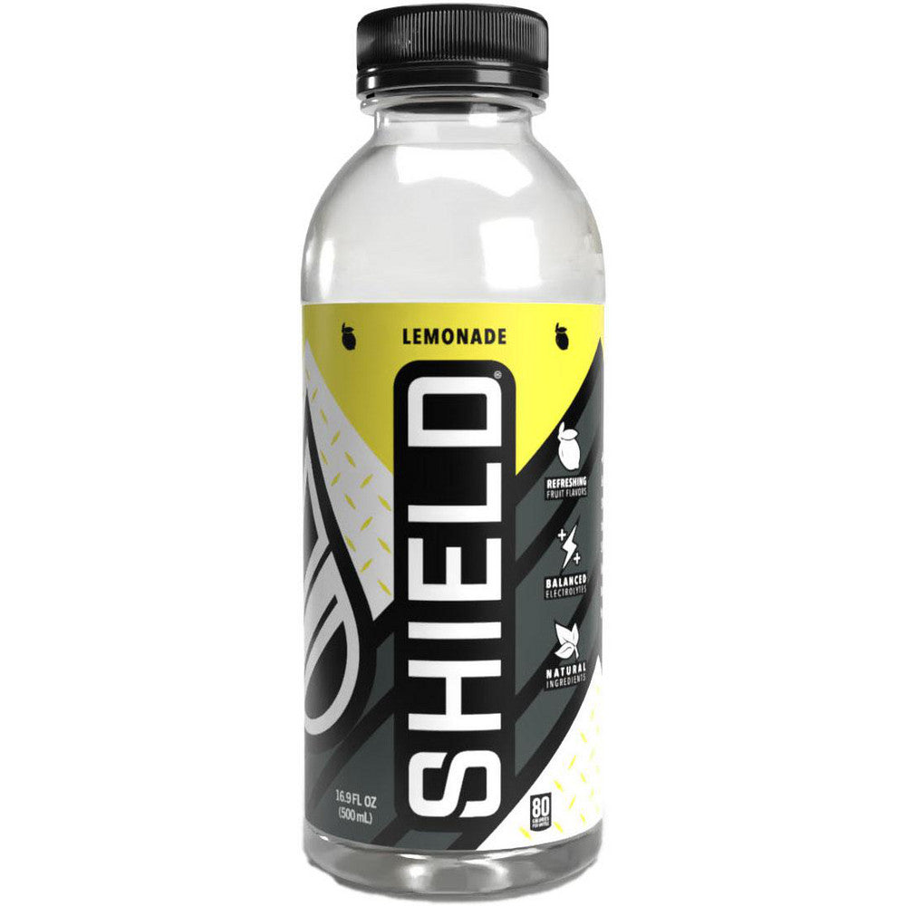 Shield 02-02-16.9-12-LM Activity Drink SHIELD, 16.9 oz, Bottle, Lemonade, Ready-to-Drink Yields 16.9 oz