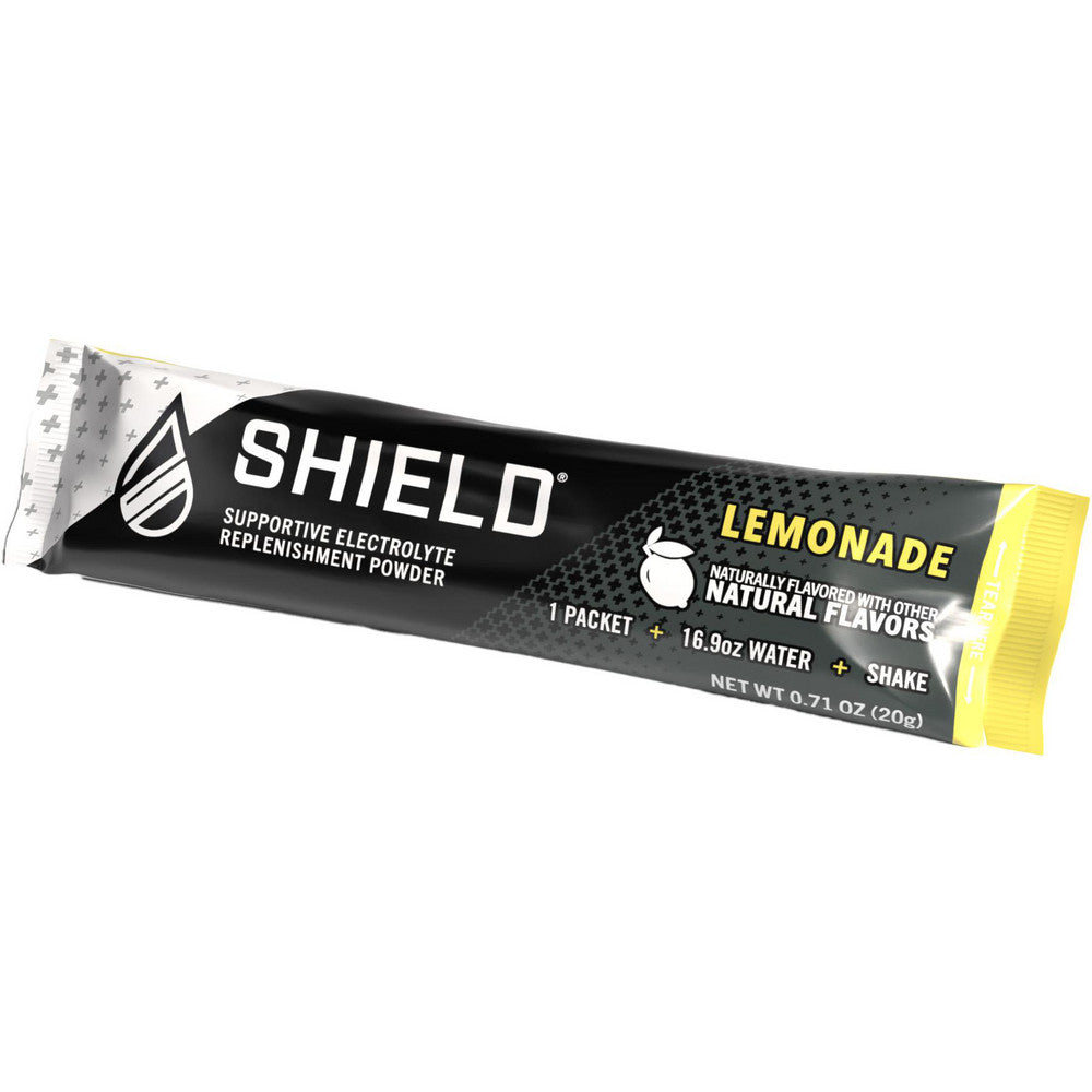 Shield 02-01-01-100-LM Activity Drink 0.45 oz, Packet, Lemonade, Powder, Yields 16.9 oz