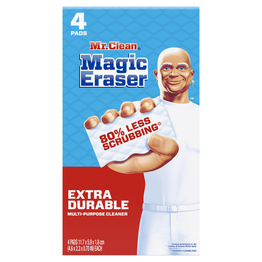 Mr. Clean PGC82038CT Mr. Clean Magic Eraser Extra Durable Scrubber, 4 Count, 8/Case