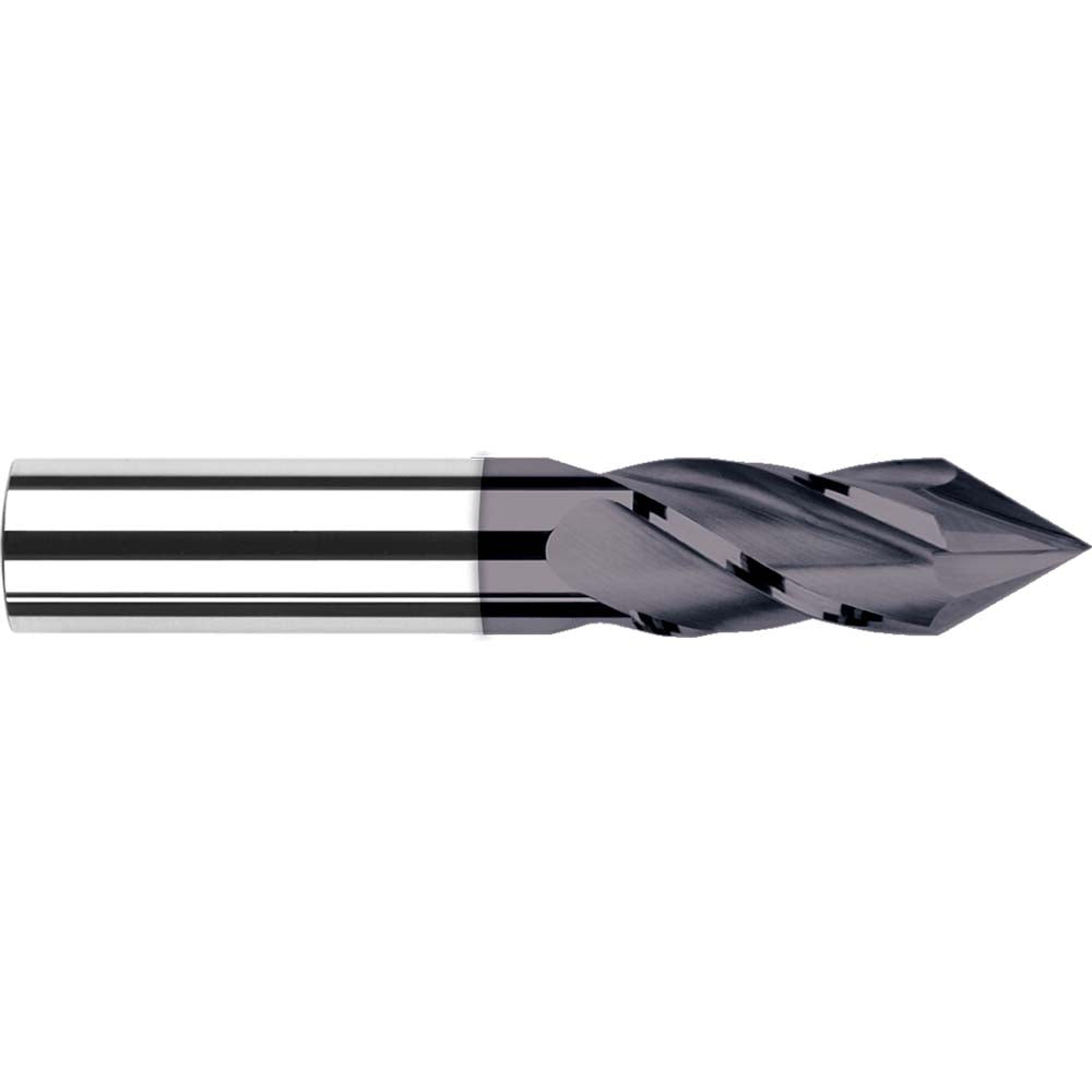 Harvey Tool 824624-C3 Drill Mill 3/8" Dia, 7/8" LOC, 4 Flutes, 70 &deg Point, Solid Carbide