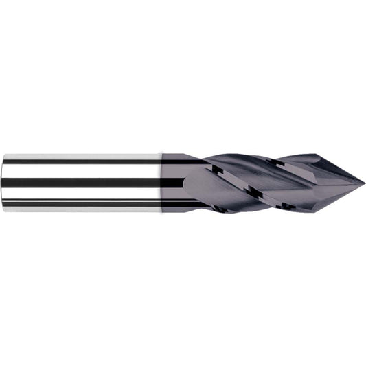 Harvey Tool 824624-C3 Drill Mill 3/8" Dia, 7/8" LOC, 4 Flutes, 70 &deg Point, Solid Carbide