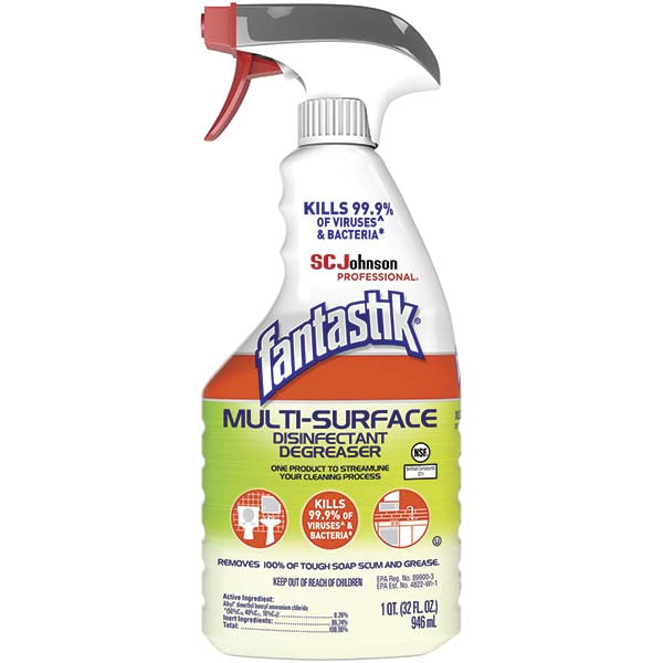 Fantastik 311836 Fantastik Max Multi-Surface Disinfectant 32 oz Spray Bottle