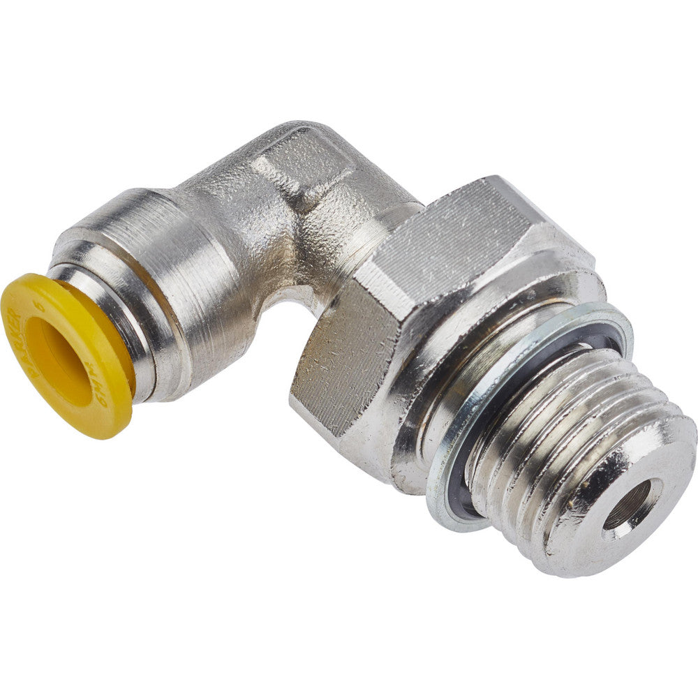 Parker 169PLP-10M-4G Push-To-Connect Tube to Male Tube Fitting 90 &deg Swivel Male Elbow, 1/4" Thread