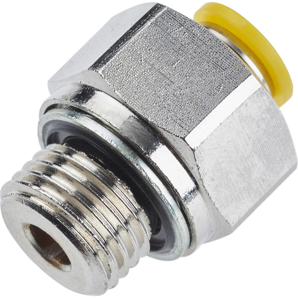 Parker 68PLP-4M-2G Push-To-Connect Tube to Male Tube Fitting Male Connector, Straight, 1/8" Thread