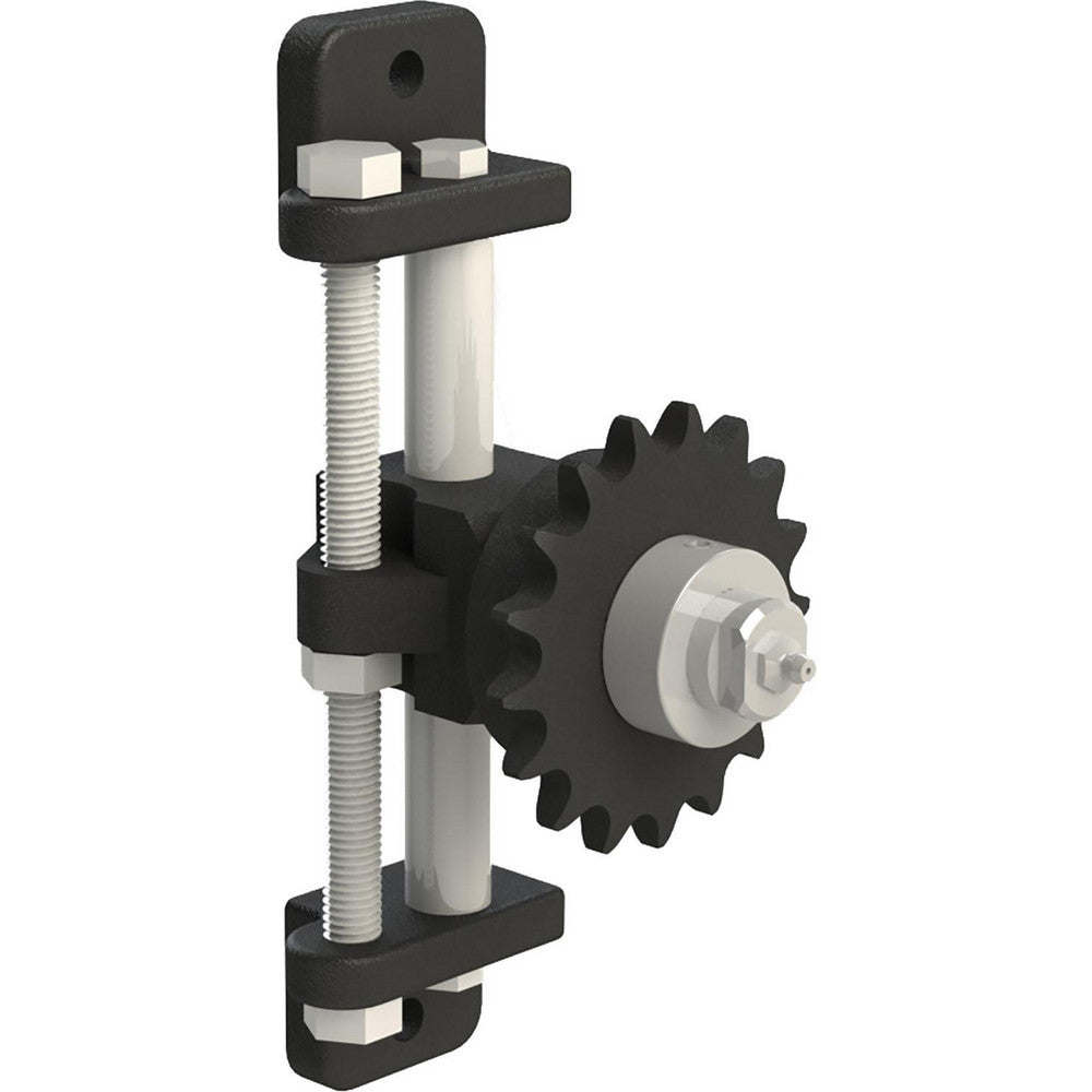 Brewer Machine & Gear Co. HM Drive Tighteners, Idlers & Aligners Product Type Screw Adjustment Tensioner  Material Cast Iron  Overall Width 3  Mounting Hole Diameter 0.7500  Bore Diameter 0.7500  Overall Diameter 9.375