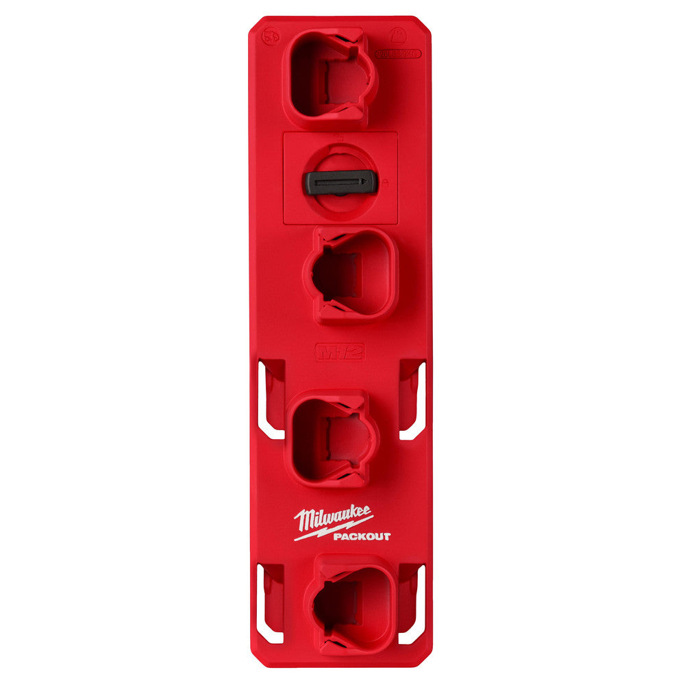 Milwaukee Tool 48-22-8338 Tool Case Battery Rack 3.6" Thick, 3" Wide, 4" High, 13" Deep, Polymer & Steel