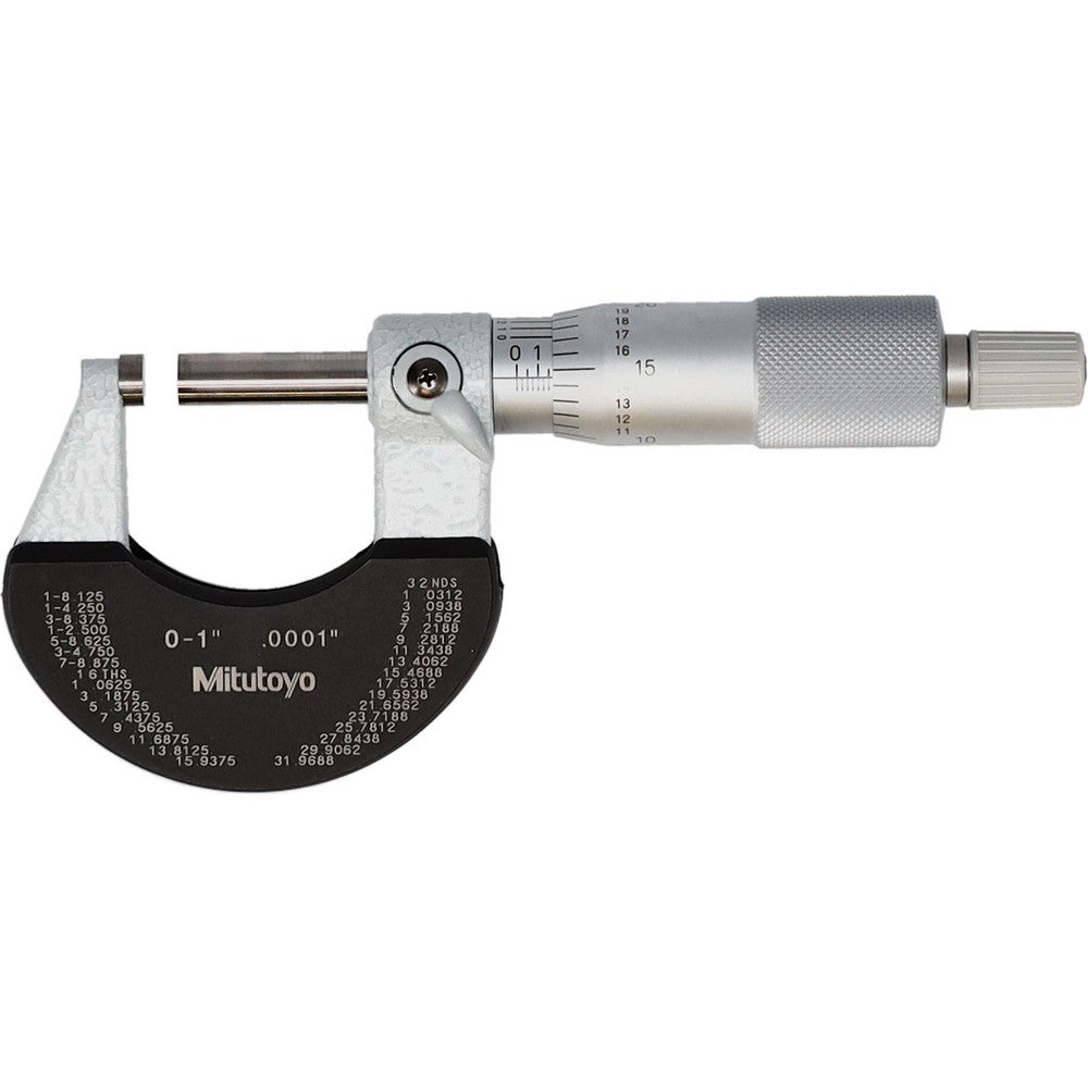 Mitutoyo 102-327-10 Mechanical Outside Micrometer 1" Range, 0.0001" Graduation