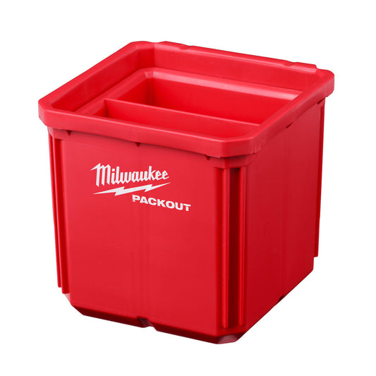 Milwaukee Tool 48-22-8062 Small Parts Boxes & Organizers Product Type Storage Bin  Lock Type Positive Snap  Width (Inch) 4  Number of Dividers 1  Removable Dividers Yes  Color Red