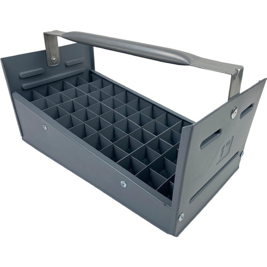 American Built Pro T1010 P1 Small Parts Boxes & Organizers Product Type Nipple Caddy Lock Type Non-Locking Number of Dividers 17 Removable Dividers No Overall Capacity 50 Color Gray Frame Material Polyethylene