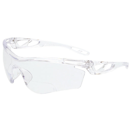 MCR Safety CL4H15PF Magnifying Safety Glasses 1.50, Clear Lenses, Anti-Fog, ANSI/ISEA Z87.1-2020