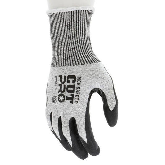 MCR Safety 92754BPM Cut, Puncture & Abrasion-Resistant Gloves Cut Pro 92754BP, Size Medium, ANSI Cut A5, ANSI Puncture 3, Bi-Polymer, HPPE
