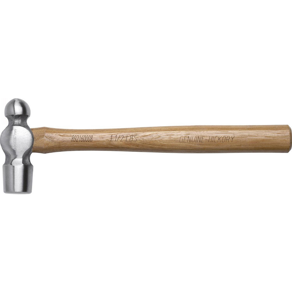 Gedore 3300770 Ball Pein & Cross Pein Hammers Head Weight (Lb.) 1.5 (Pounds) Handle Material Hickory  Fractional Face Diameter 1-1/4 (Inch) Head Material Steel  Handle Style Contoured