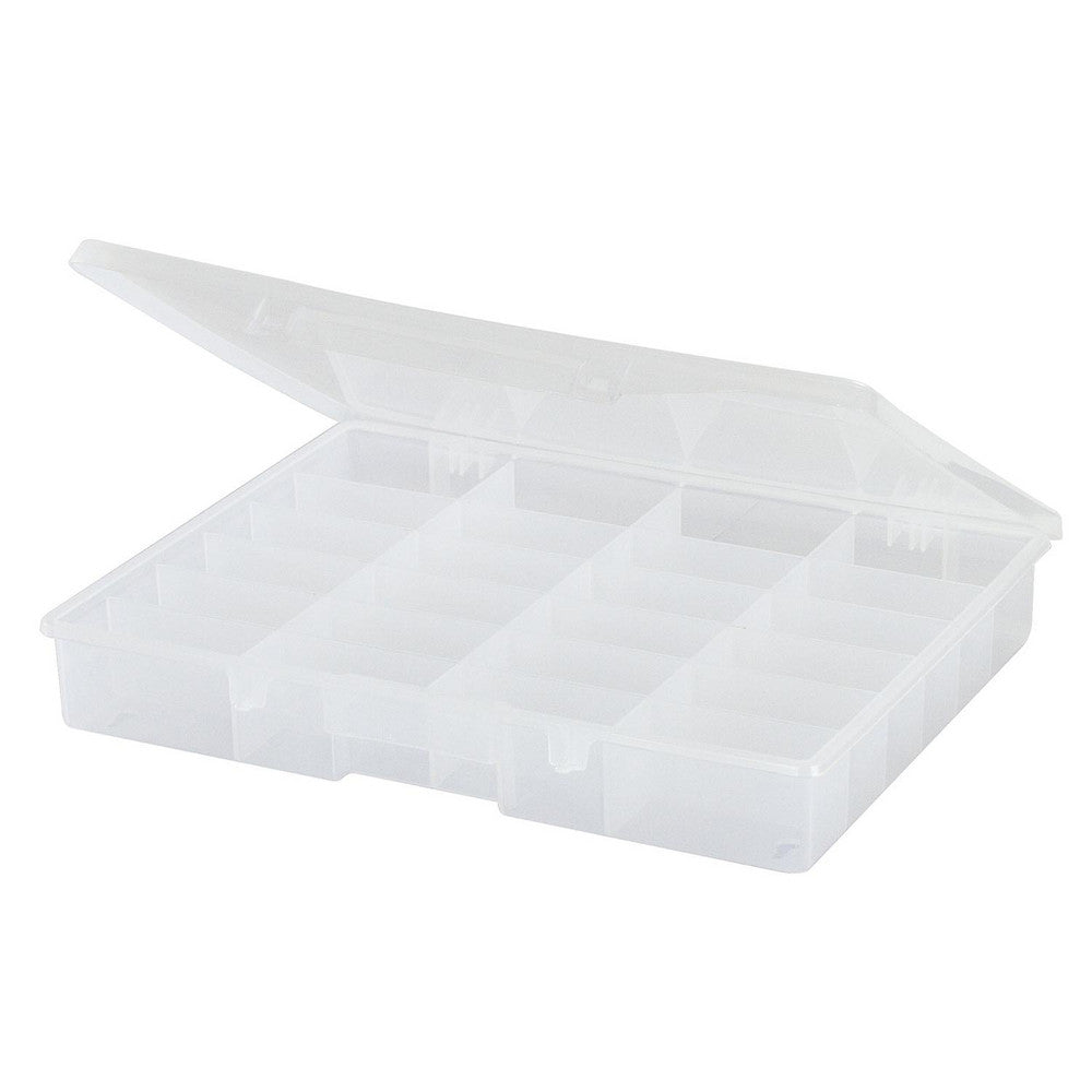 Plano Molding 532430 Small Parts Boxes & Organizers Product Type Compartment Box  Lock Type Tension Latch  Width (Inch) 12  Depth (Inch) 2-1/4  Number of Dividers 0  Removable Dividers No