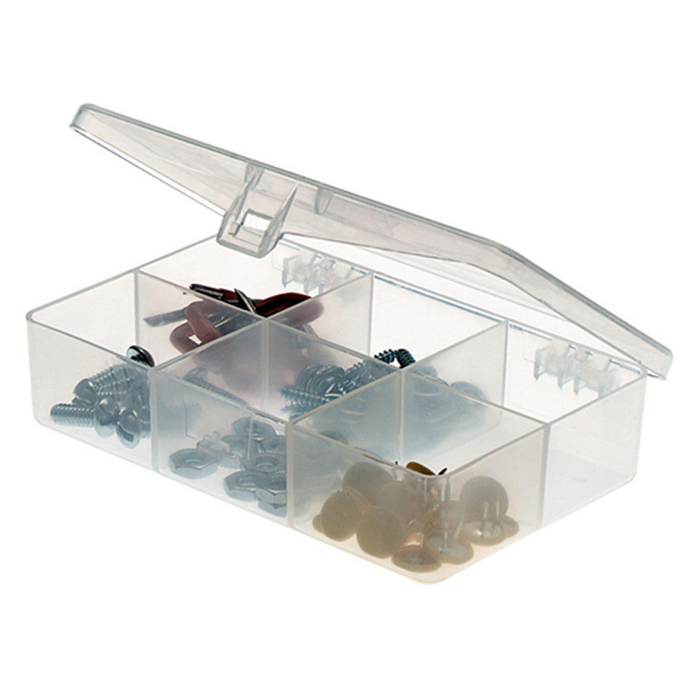 Plano Molding 344860 Small Parts Boxes & Organizers Product Type Compartment Box  Lock Type Tension Latch  Width (Inch) 3  Depth (Inch) 1  Number of Dividers 0  Removable Dividers No