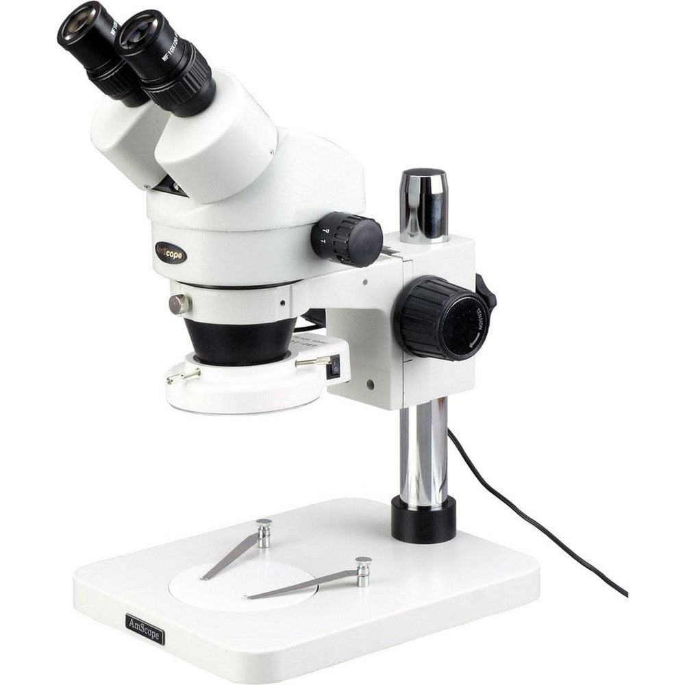 AmScope SM-1BSX-64S 3.5X-45X Inspection Dissecting Zoom Power Stereo Microscope with 64-LED Light