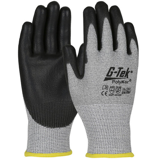 PIP 16-561/M Cut, Puncture & Abrasion-Resistant Gloves G-Tek® 16-561, Size Medium, ANSI Cut A4, ANSI Puncture 3, Polyurethane, PolyKor