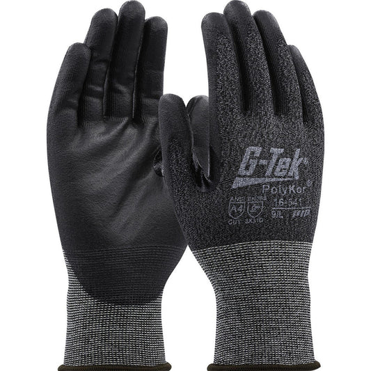 PIP 16-541/XL Cut, Puncture & Abrasion-Resistant Gloves G-Tek® 16-541, Size X-Large, ANSI Cut A4, ANSI Puncture 2, Polyurethane, PolyKor