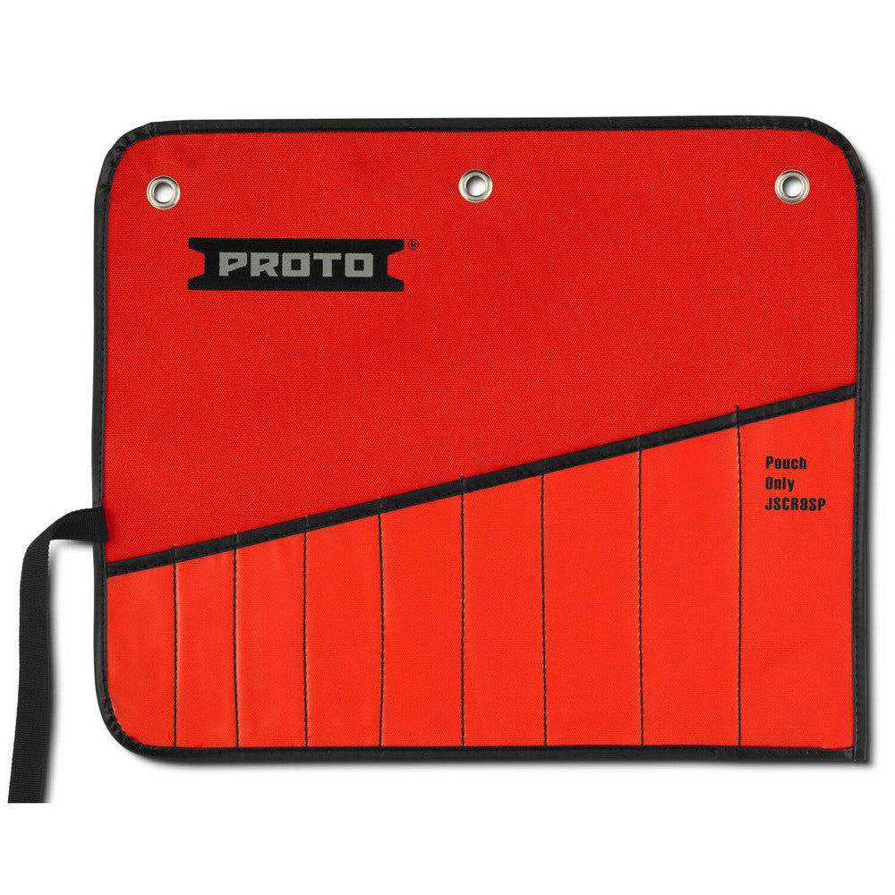 Proto JSCR9SP Rollup Pouch 9 Pockets, Canvas, Red