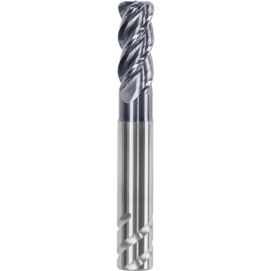 Haimer Usa F1004NNL3/32ZR.010AA Corner Radius End Mill 3/32" Dia, 3/16" LOC, 0.0100" Radius, 4 Flute, Solid Carbide