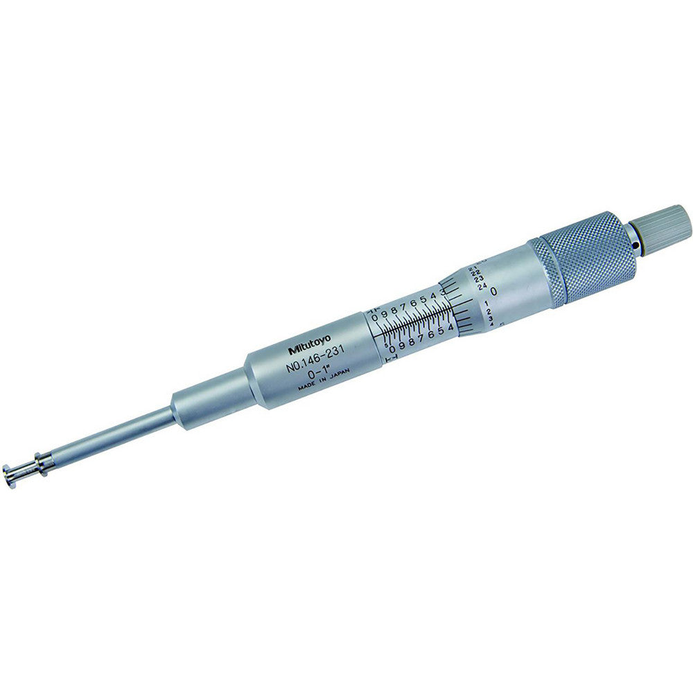 Mitutoyo 146-231CAL Groove Micrometers Operation Type Mechanical Minimum Inside Measurement 0.055 in Maximum Inside Measurement 1.5 in Maximum Inside Measurement (Decimal Inch) 1.0500 Minimum Outside Measurement 0 in Maximum Outside Measurement 1 in Minimum Outs