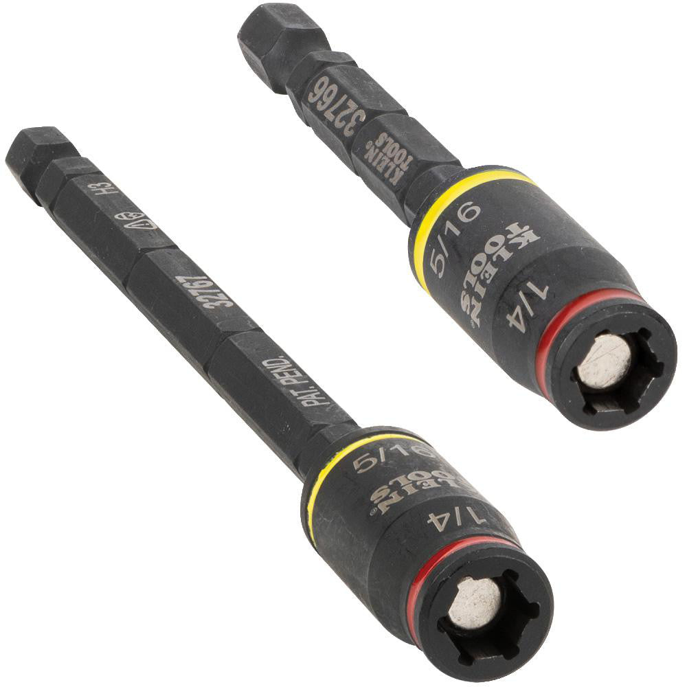 Klein Tools 32768 Impact Socket Set Socket Set 2 Pc, 1/4 to 5/16" Socket