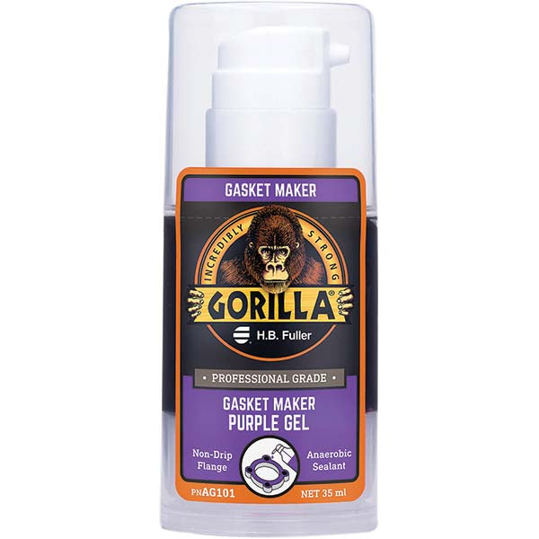 GorillaPro AG101 Elastic Sealant 35 mL Pump Bottle, Purple, Anerobic