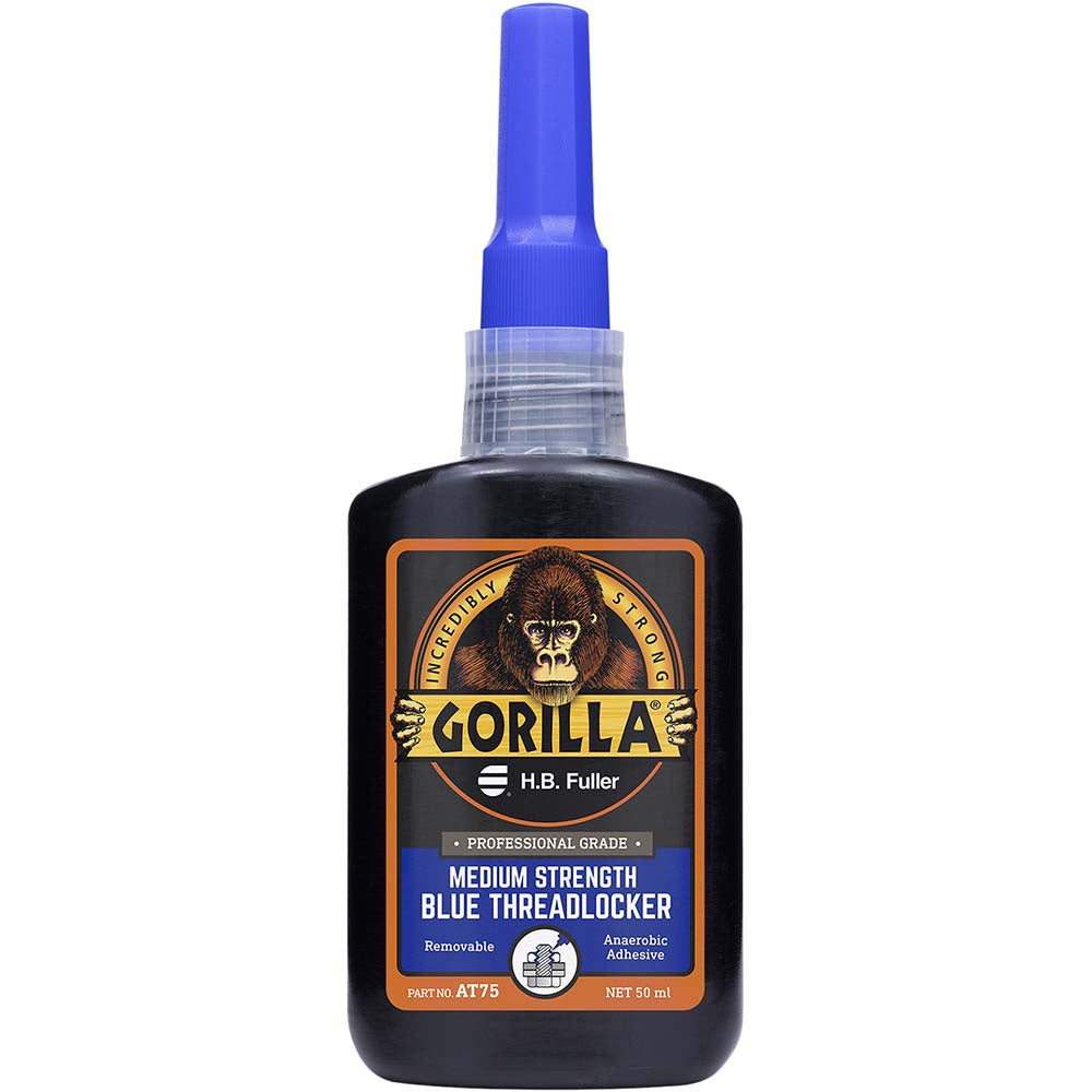 GorillaPro AT75 Threadlocker Blue, Liquid, 50 mL, Bottle
