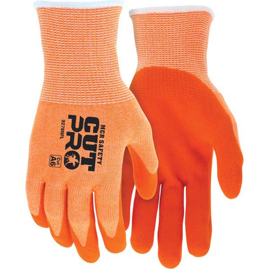 MCR Safety 92730HVM Cut, Puncture & Abrasion-Resistant Gloves MCR Safety 92730HV, Size Medium, ANSI Cut A6, ANSI Puncture 3, Foam Nitrile, HPPE