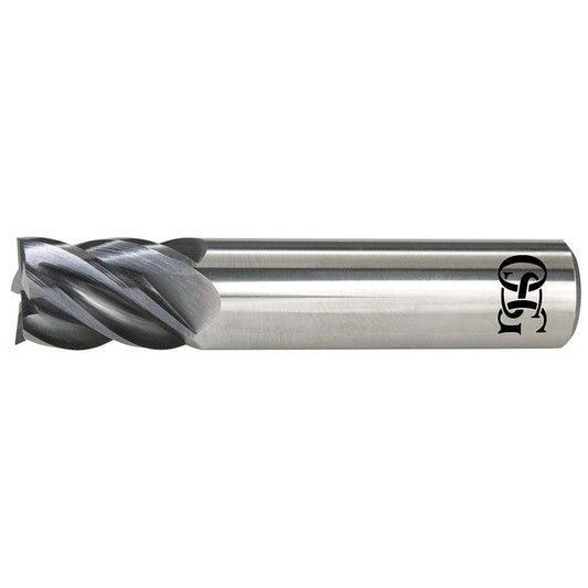 OSG VGM5-0059 VGM Corner Radius End Mill 1/4" Dia, 3/4" LOC, 0.0150" Radius, 5 Flute, Solid Carbide