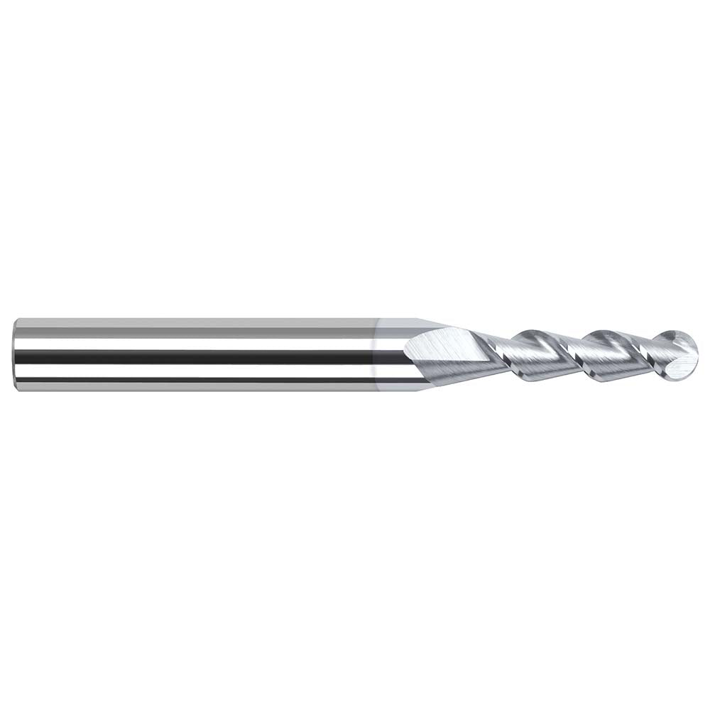 Harvey Tool 27908-C8 Ball End Mill 1/8" Dia, 1/2" LOC, 2 Flute, Solid Carbide