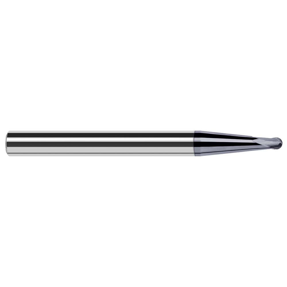 Harvey Tool 922312-C6 Ball End Mill 0.1870" Dia, 0.1500" LOC, 2 Flute, Solid Carbide