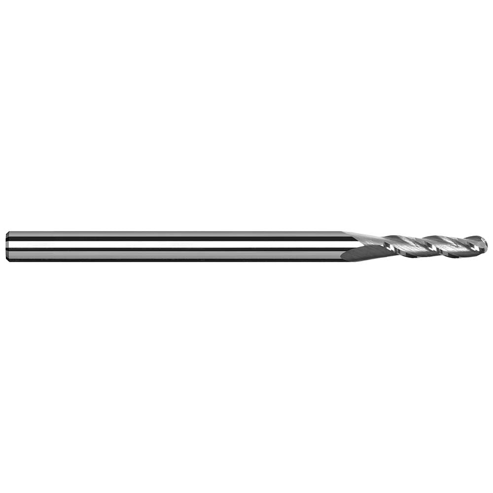 Harvey Tool 989832 Ball End Mill 1/2" Dia, 1-1/2" LOC, 3 Flute, Solid Carbide