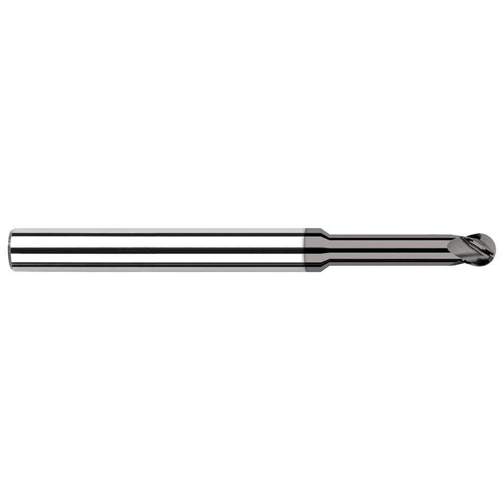 Harvey Tool 61047 Ball End Mill 0.0470" Dia, 0.0710" LOC, 4 Flute, Solid Carbide