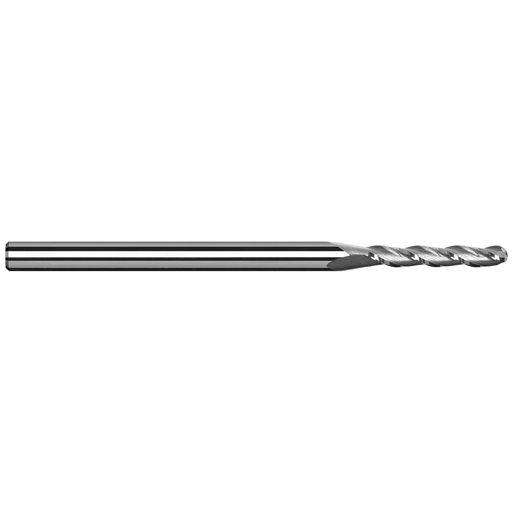 Harvey Tool 850062 Ball End Mill 0.0620" Dia, 0.3120" LOC, 3 Flute, Solid Carbide