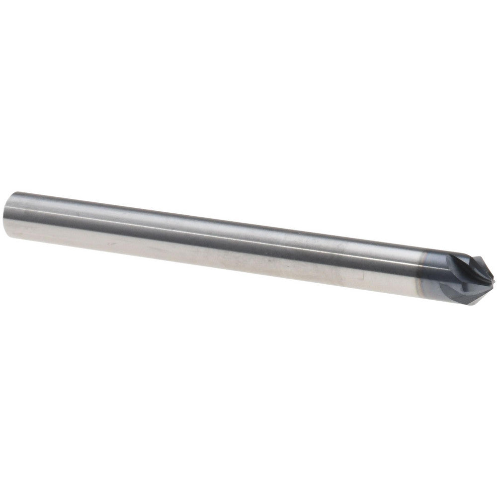 Harvey Tool 908412-C3 Chamfer Mill 3/16" Dia, 3/16" Shank Dia, 90 deg, 5 Flute, Solid Carbide, Single End