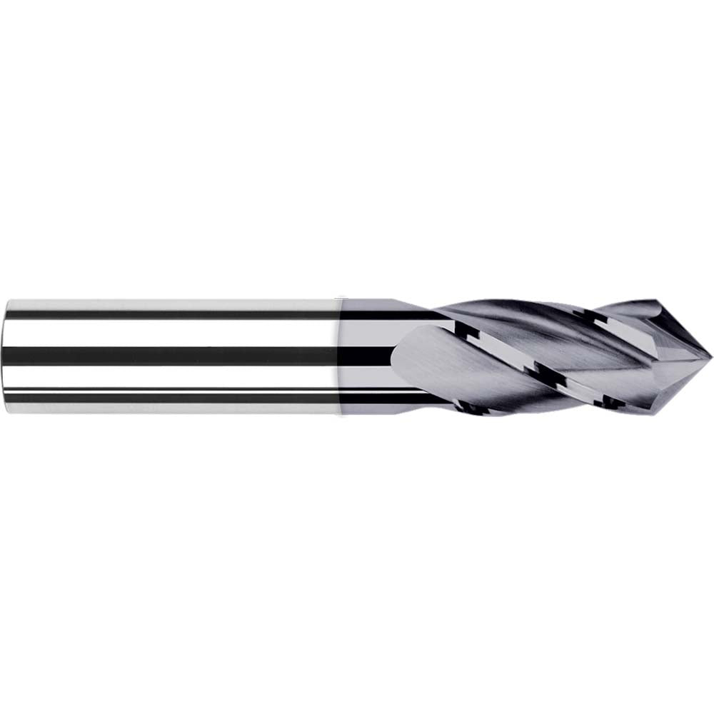 Harvey Tool 824216-C3 Drill Mill 1/4" Dia, 3/4" LOC, 4 Flutes, 90 &deg Point, Solid Carbide