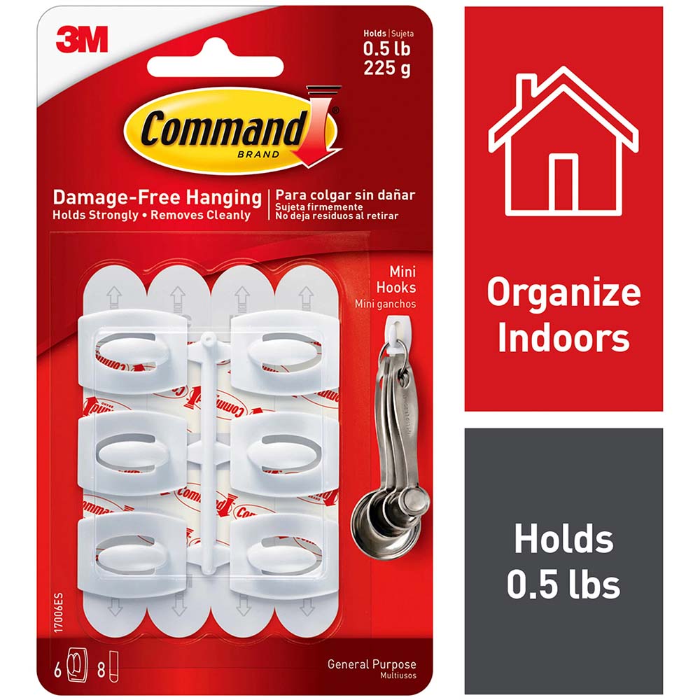 Command 7100113021 1-5/64 Inch Long, Hook Kit