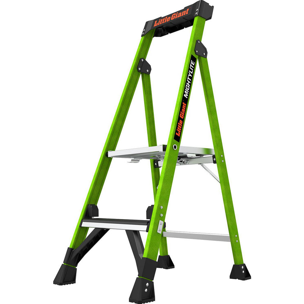 Little Giant Ladder 15404-001 Step Ladders Height 4' (Feet) Height (Inch) 48-1/4  Body Material Fiberglass  Load Capacity (Lb) 375  Foldable Yes  Ladder Rating Type IAA