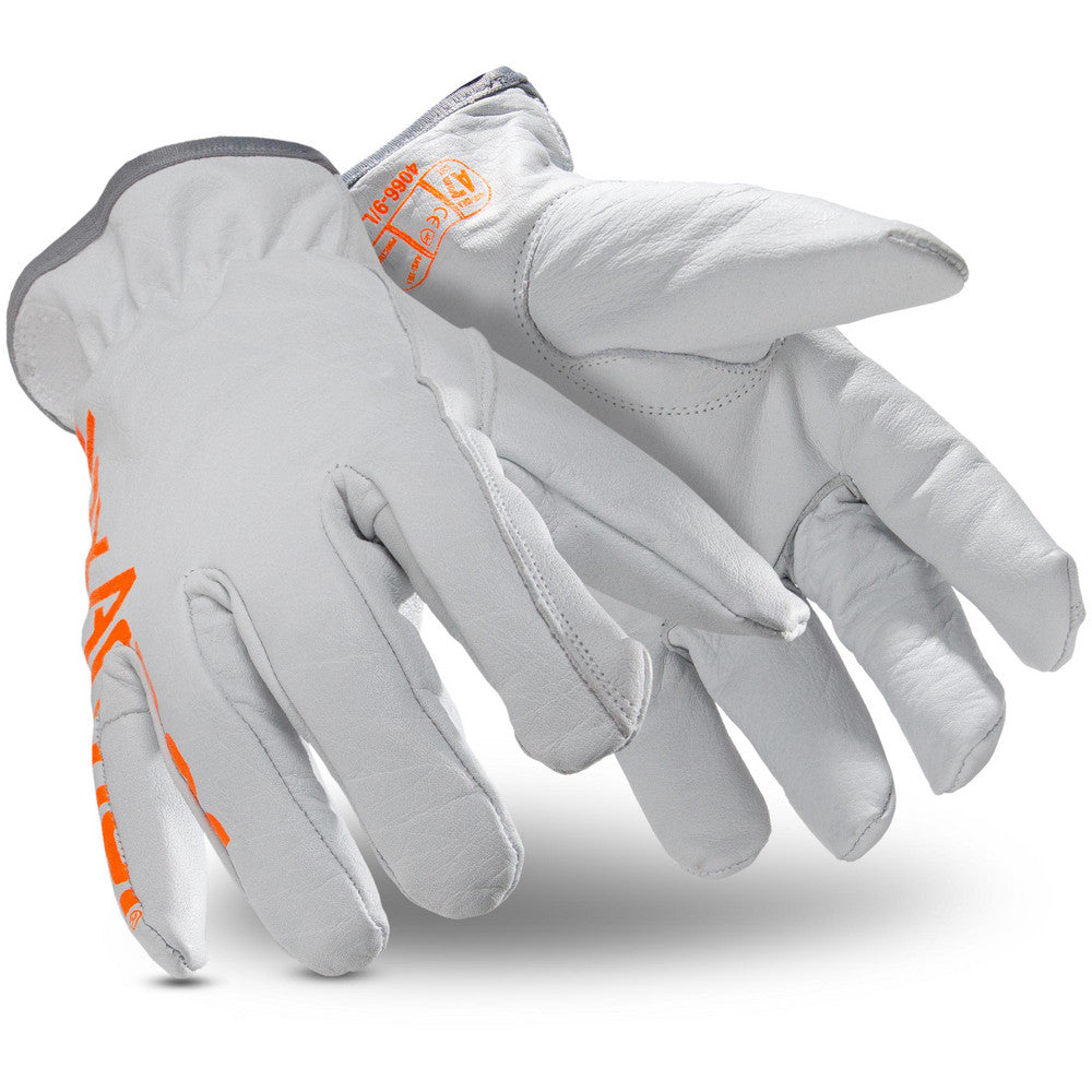 HexArmor 4066-L (9) Cut & Puncture Resistant Gloves Style Leather  Coating Material Uncoated  Coating Coverage Uncoated  Glove Type Cut, Puncture & Abrasion-Resistant  ANSI/ISEA Cut Resistance Level A7  Primary Material Buffalo Leather