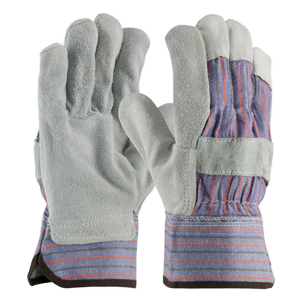 PIP 84-7532/L Work Gloves PiP 84-7532, Size Large, Split Cowhide Leather & Leather Palm Lined, Split Cowhide & Leather Palm, General Purpose