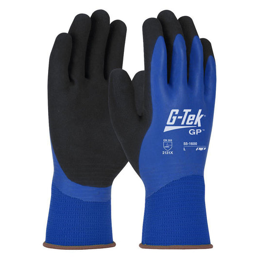 PIP 55-1600/S Work Gloves G-Tek® 55-1600, Size Small, Latex-Coated Polyester, General Purpose