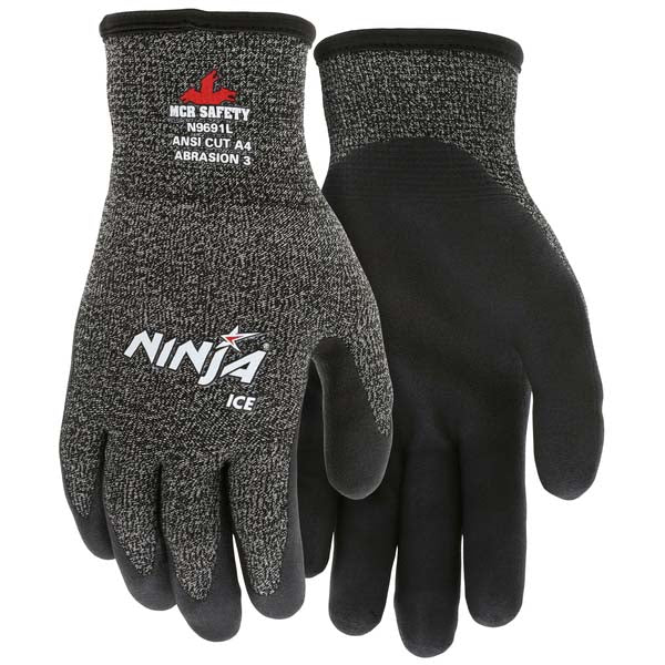 MCR Safety N9691XL Cut, Puncture & Abrasion-Resistant Gloves MCR Safety N9691, Size X-Large, ANSI Cut A4, ANSI Puncture 3, HPT, Terrycloth