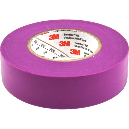 3M 7100169434 Electrical Tape 3/4" Wide, 60' Long, 6 mil Thick, Purple