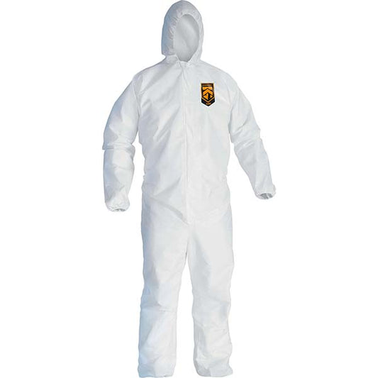 KleenGuard 47999 Non-Disposable Rain & Chemical-Resistant Coverall Non-Hazardous Dry Particulates, Non-Hazardous Liquid Splash & Non-Hazardous Liquid Spray, White, Microporous