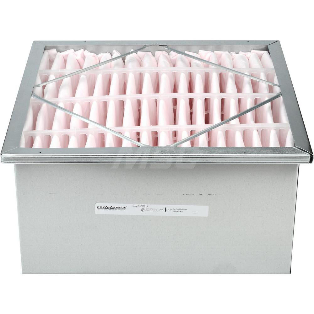 Pro-Source PRO16443 Pleated Air Filter 24 x 24 x 12", MERV 13, Rigid Cell