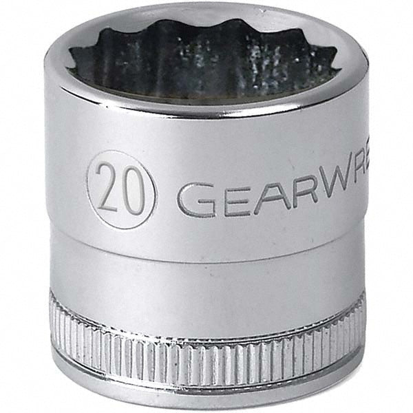 GEARWRENCH 80681 Standard Hand Socket 1/2 Drive, 12 Points, Tether Capable