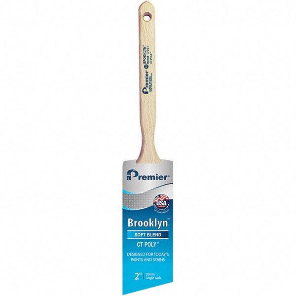 Premier Paint Roller 17291 Paint Brush 2" Wide, Polyester, Synthetic Bristle