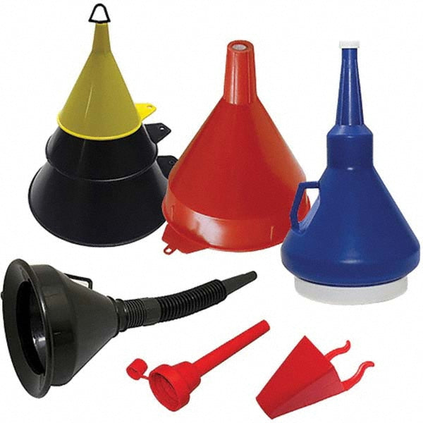 Funnel King 32850 Oil Funnels & Can Oiler Accessories Finish Smooth Plastic  Spout Type Flexible  Finish Smooth Plastic  