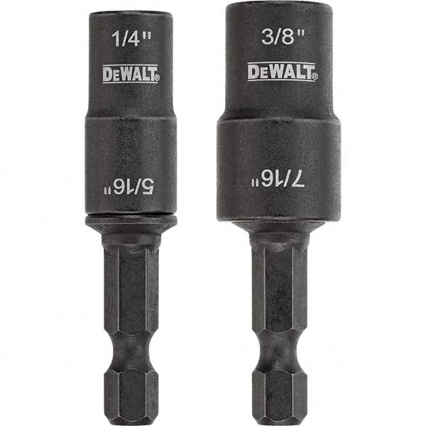 DeWALT DWADEND-2 Power & Impact Screwdriver Bit Sets Set Type Nut Driver  Bit Type Hex Bit Holder  Overall Length Range 1 to 2.9 in  Point Type Double Ended  Drive Size (Inch) 1/4  Overall Length (Inch) 2-1/4